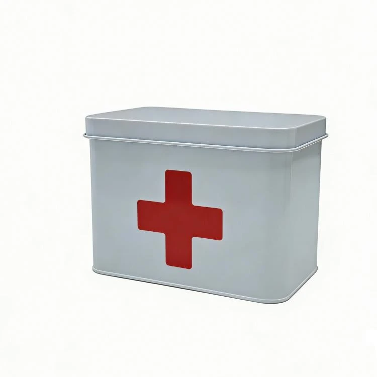 first aid metal storage box